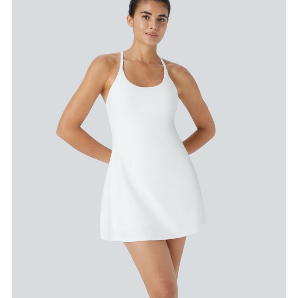 HALARA Play It My Way Dress White